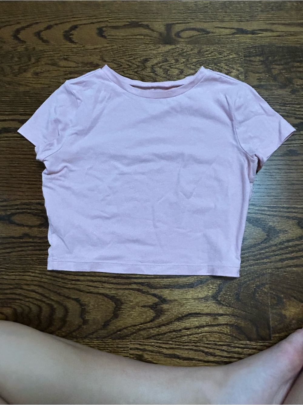 wild fable Light Pink Cropped Short-Sleeve Tee